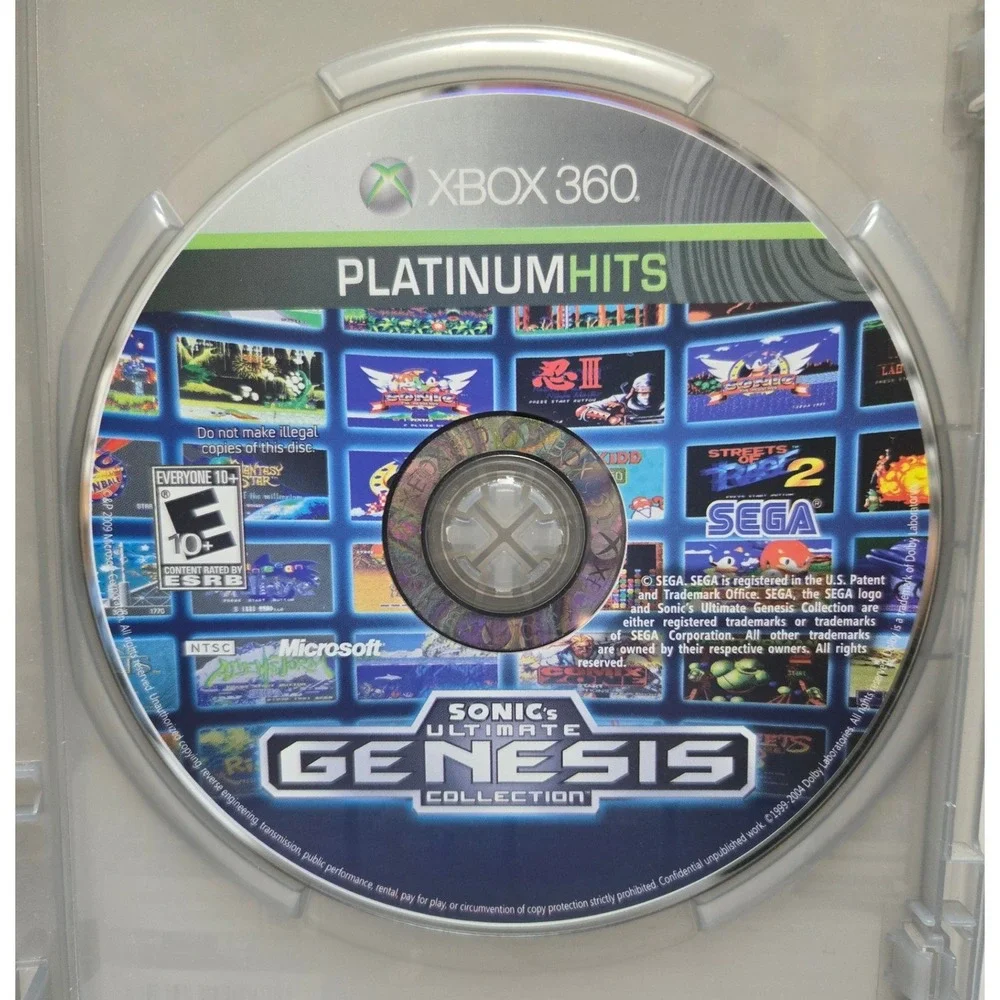 Sonic's‎ Ultimate Genesis Collection - Xbox 360 - Complete CIB Platinum Hits